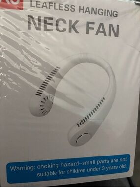 Leafless Hanging Neck Fan - White